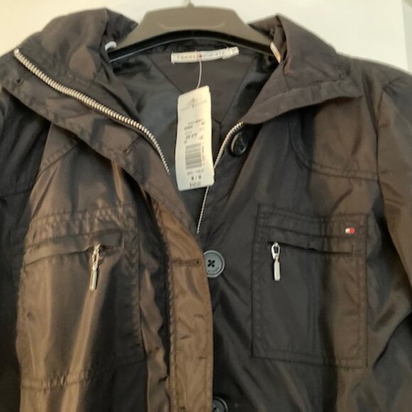 Brand New Tommy Hilfiger Lined Zippered & Buttoned Utility Jacket Size Medium - Picture 2 of 10